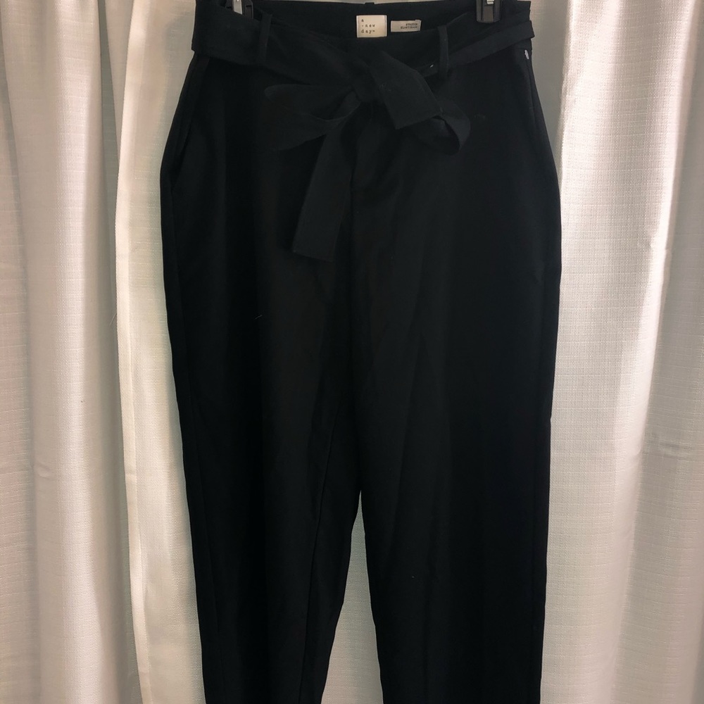 Target black belted pants